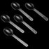 200 Pack 4 Inch Clear Plastic Spoons, Mini Dessert Spoons for Kitchen, Party, Dessert Station