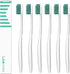 LiveOrals V-Cut Orthodontic Toothbrush (White) Pack of 6, Medium Bristles, Ergonomic Manual