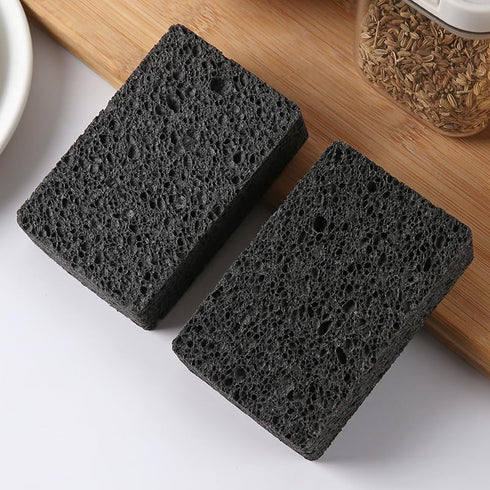 12-Pack Non-Scratch Scrub Sponges for Dishes, Cleaning Sponges for Kitchen and Home (Black)