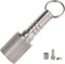 Keychain Pill Holder, Titanium Pill Case Small Organizer, Waterproof Pill Box, EDC Pill Container Metal Tube for