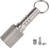 Keychain Pill Holder, Titanium Pill Case Small Organizer, Waterproof Pill Box, EDC Pill Container Metal Tube for