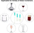 3 Pieces Flexible Wine Cleaning Brush with Stainless Steel Decanter Balls, Multi-Function Household Cleaning Tools
