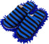 Cleaning Slippers Microfiber Detachable Mopping Shoes House Floor Cleaning Mop Chenille Sole, One Size (Royal Blue)