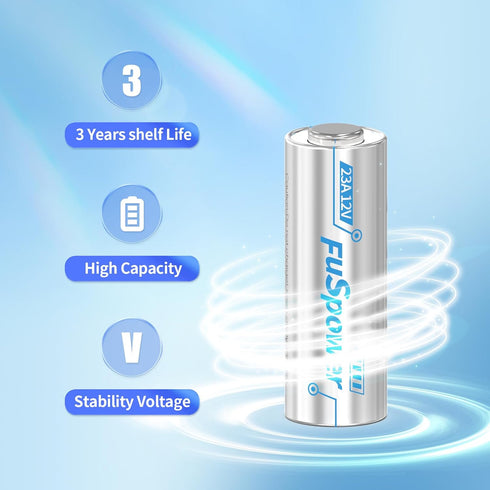 23A 12 Volt Battery Mn21/23 Lr23a L1028f for Ceiling Fan Remote, Doorbell, Flashlight - 10pcs