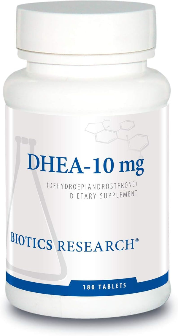 Biotics Research DHEA 10 Milligram - Hormonal Balance, Metabolism, Improved Mood, 180 Tablets