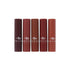Italia Deluxe Top Five Mousse Matte Lipstick Set, Chola Browns