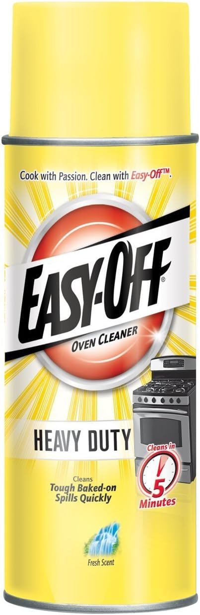 Easy Off Heavy Duty Oven Cleaner, Destroys Tough Burnt on Food and Grease, Fresh Scent, 14.5 oz Can