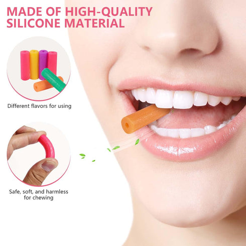 48 Pcs Colorful Orthodontic Aligner Chewies for Aligner Chompers, 6 Color