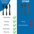 50 ct Black Plastic Utensils Set, Heavy Duty Disposable Cutlery Pack with Wrapped Napkin and Salt/Pepper