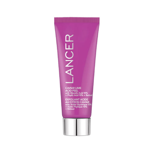 Lancer Skincare Caviar Lime Acid Peel On the Go, Travel Size Retinol Facial Peel, 0.5 Fluid Ounces