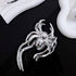 Spider Metal Hair Claw Clips, 1Pcs Alloy Hair Clip for Punk & Y2K-Style Hair Accessories Decorations (Silver Spider)