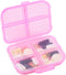 Small Travel Pill Organizer Box with 8 Grid Compartments, Portable Daily Weekly Medication Container