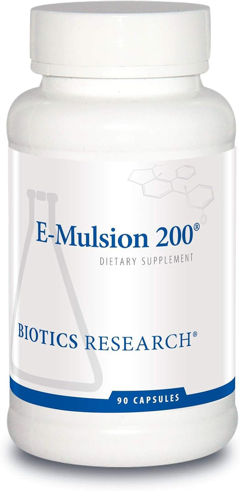 Biotics Research E-Mulsion 200©– Emulsified Vitamin E, Antioxidant, Immune Support - 90 Caps