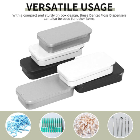 Lip Balm Tins, 3 Pack Slide Top Tin Containers for Lip Balm Crafts Storage Kit - 0.25oz (WHITE)