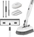 SetSail 4-in-1 Tile Tub Floor Scrubber with 52-inch Adjustable Long Handle Shower