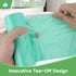 heihaily 2.6 100 Count 10 Gallon Small Trash Bags Bathroom - Green Mini Garbage Bags Biodegradable Compostable Liter