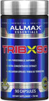 ALLMAX TRIBX90-90 Capsules - Natural Testosterone Booster - Delivers Bulgarian Species Tribulus