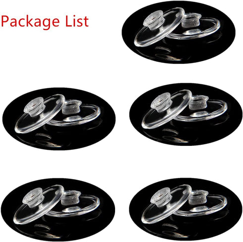 5 Pairs Eyeglasses Nose Pads, Push-in Glasses Nosepads, 13mm Soft Silicone Nose Pieces for Frame/Air Frames/Rimless