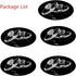 5 Pairs Eyeglasses Nose Pads, Push-in Glasses Nosepads, 13mm Soft Silicone Nose Pieces for Frame/Air Frames/Rimless