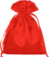 50 Pack 5X7 Red Satin Bags, Small Gift, Jewelry, Wedding Favor, Baby Shower Party Favor Bags