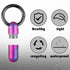 2 Pieces Keychain Pill Holder, Tiny Keychain Medication Container, Waterproof Pill Case for Men Women Travel