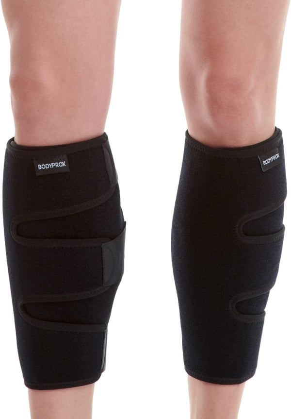 Bodyprox Calf Support Brace, 2 Pack Adjustable Shin Splint Compression Wrap