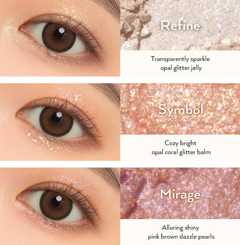 UNLEASHIA Glitterpedia Eye Shadow Palette, Vegan Korean Cosmetics, Daily Matte, Glitter, Shimmer, Party Sparkling (NO.1)
