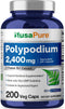 NusaPure Polypodium Leucotomos Extract 2400mg, 200 Veggie Capsules - Vegetarian, Non-GMO, Vegan