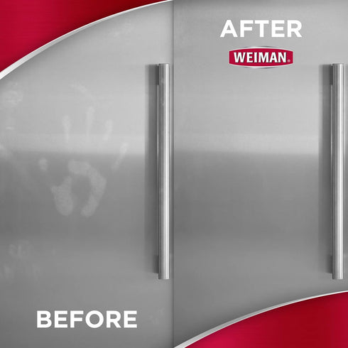Weiman Disinfecting Stovetop Cleaner & Stainless Steel Cleaner - 22 Ounce Daily Appliance Kitchen Cleaning Kit