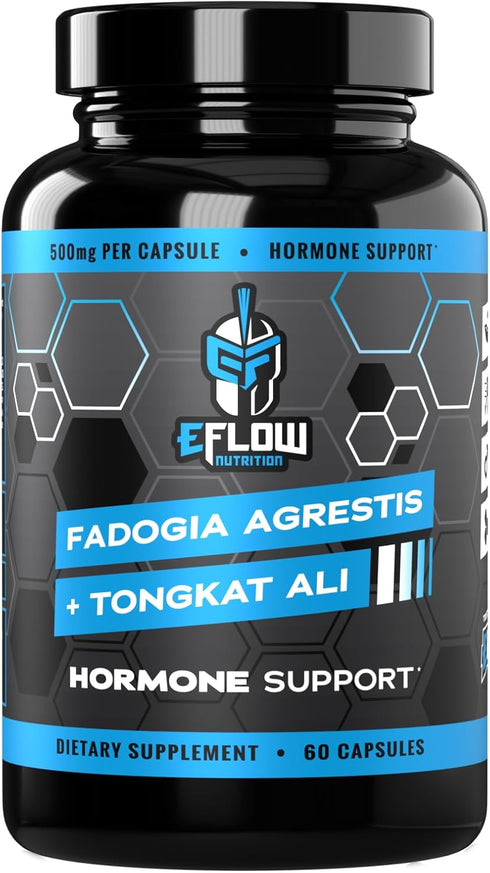 eFlow Nutrition Fadogia Agrestic + Tongkat Ali, 2-in-1 Natural Performance Supplement for Health and Wellness