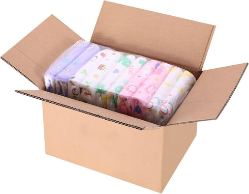 Pack 10, 5 Landofgenie Adult Diapers with Tabs High Absorbency Print Diaper for Women and Men Medium of Patterns
