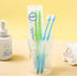 End Tuft Toothbrush, 4PCS Nylon Soft Bristle Tiny Tooth Brush for Hard to Reach Areas Dental Cleaning for Adults