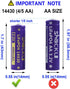 Shockli 14430 3.2V 450mAh LiFePO4 Rechargeable Solar Battery for Outdoor Garden Light, 2-Pack