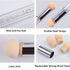 SILPECWEE 1Pc UV Gel Nail Gradient Sponges Pen with 16Pcs Replaceable Sponge Heads for Nail Design Tools