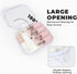 Zippered Hard Pouch, Clear Hard Shell Zipper Case for Small Toiletry Bag, Toys, Building Blocks, and Stationery