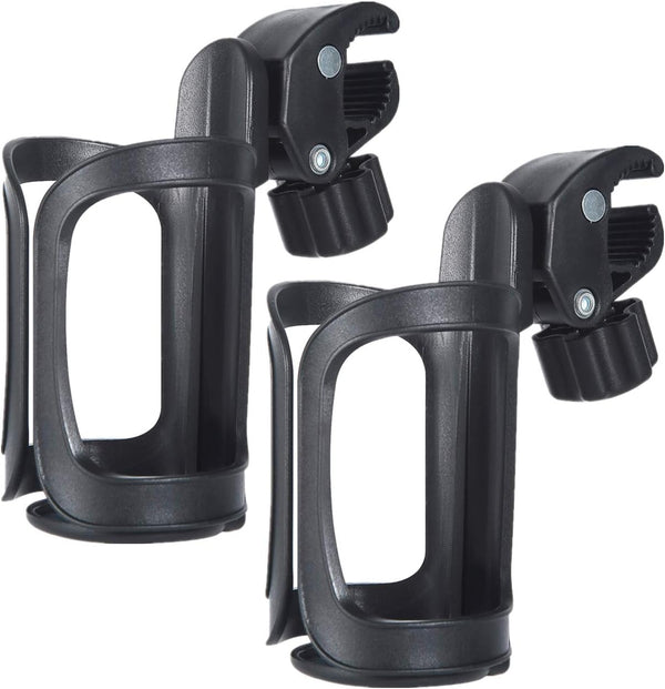 Universal Stroller Cup Holder - Upgrade Drink Holder Attachment for Walker, Bike, Wheelchair, Motorcycle, Scooter,