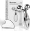 Stainless Steel Gua Sha and Face Roller Set, Facial Tool for Skin Care and Massaging