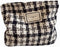 Travel Checkered Makeup Bag, Corduroy Cosmetic Zipper Pouch for Women, Cute Gift (Houndstooth)