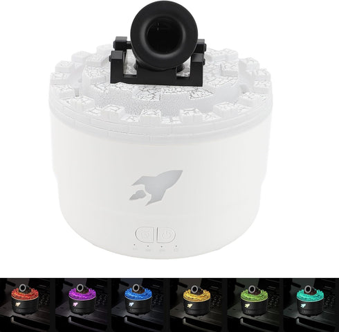 White USB Essential Oil Diffuser with LED Light and Humidifier