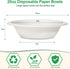20oz Paper Bowls Disposable, 50 Pack Heavy Duty Compostable Bowls for Hot Soup, Salad, Ice Cream, Biodegradable