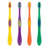 Practicon SmileGoods Y331 Child Toothbrush, Soft, Paw Print Grip, Assorted Colors, Bulk Pack of 72
