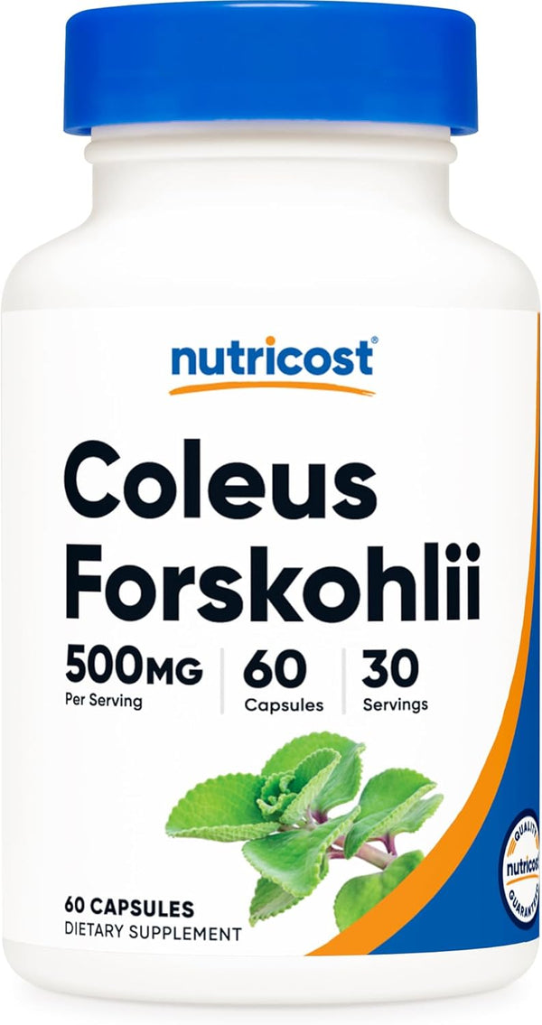 Nutricost Coleus Forskohlii 500mg - 60 Capsules Maximum Strength Formula