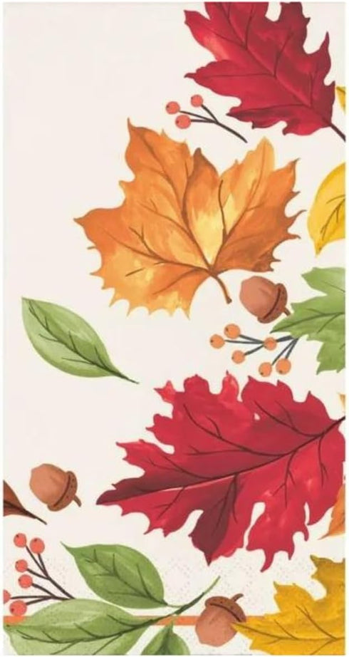 Fall and Winter Hand Towels for Bathroom, Thanksgiving Christmas Winter Holiday Party Supplies 3 Ply Disposable Paper Towels for Kitchen 96 Napkins 6 Different Style Packages