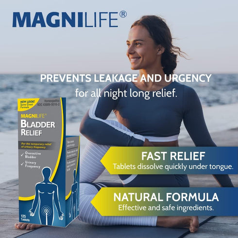 MagniLife Bladder Relief, Fast Acting for Overactive Bladder, 125 Tablets