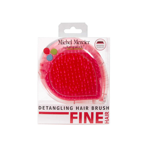 Michel Mercier Travel Hair Brush - Compact Wet Dry Detangling Brush for Curly Hair, Fine Hair, for Women and Men