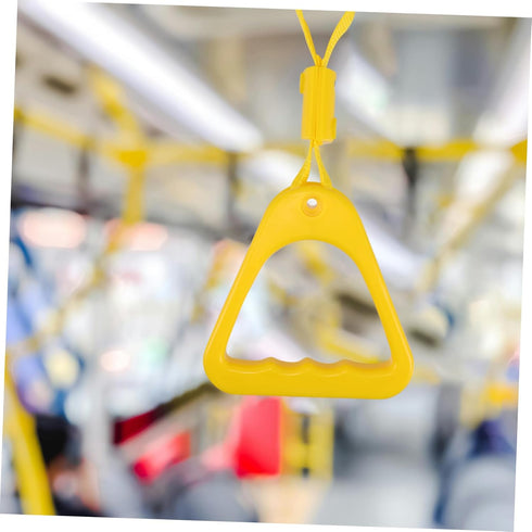 Subway Handrail Ring for Seniors Portable Mobility Aid Vehicle Support Handle Durable Yellow Grab Handle for Elderly