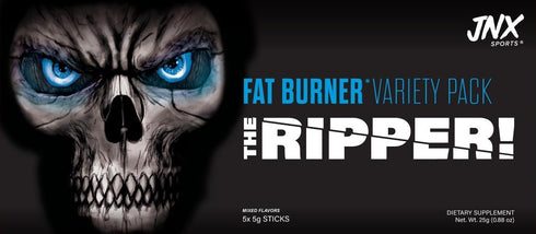 JNX SPORTS The Ripper! Fat Burner - Sample Variety Pack with 5 x 8g Sticks for Extreme Energy & Appetite Control