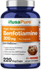 NusaPure Benfotiamine 300mg Per Veggie Caps 220 Count (Non-GMO, Vegan, Gluten-Free)