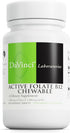 DAVINCI Labs Active Folate B12 Chewable | Dietary Supplement for Heart Health, Immune Function, 60 Chewable Tablets