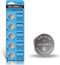 CR1616 5 Pcs 3V Lithium Battery - 5-Year Warranty